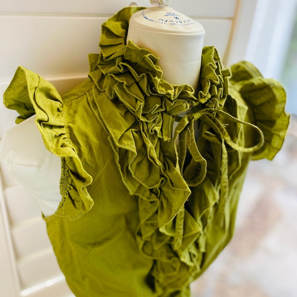 Vintage Aziz Ruffled Top (S) - Picture 3 of 7